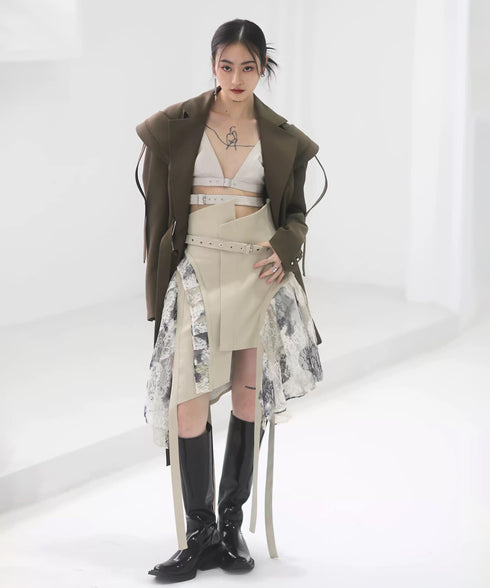 Layered Tie Skirt